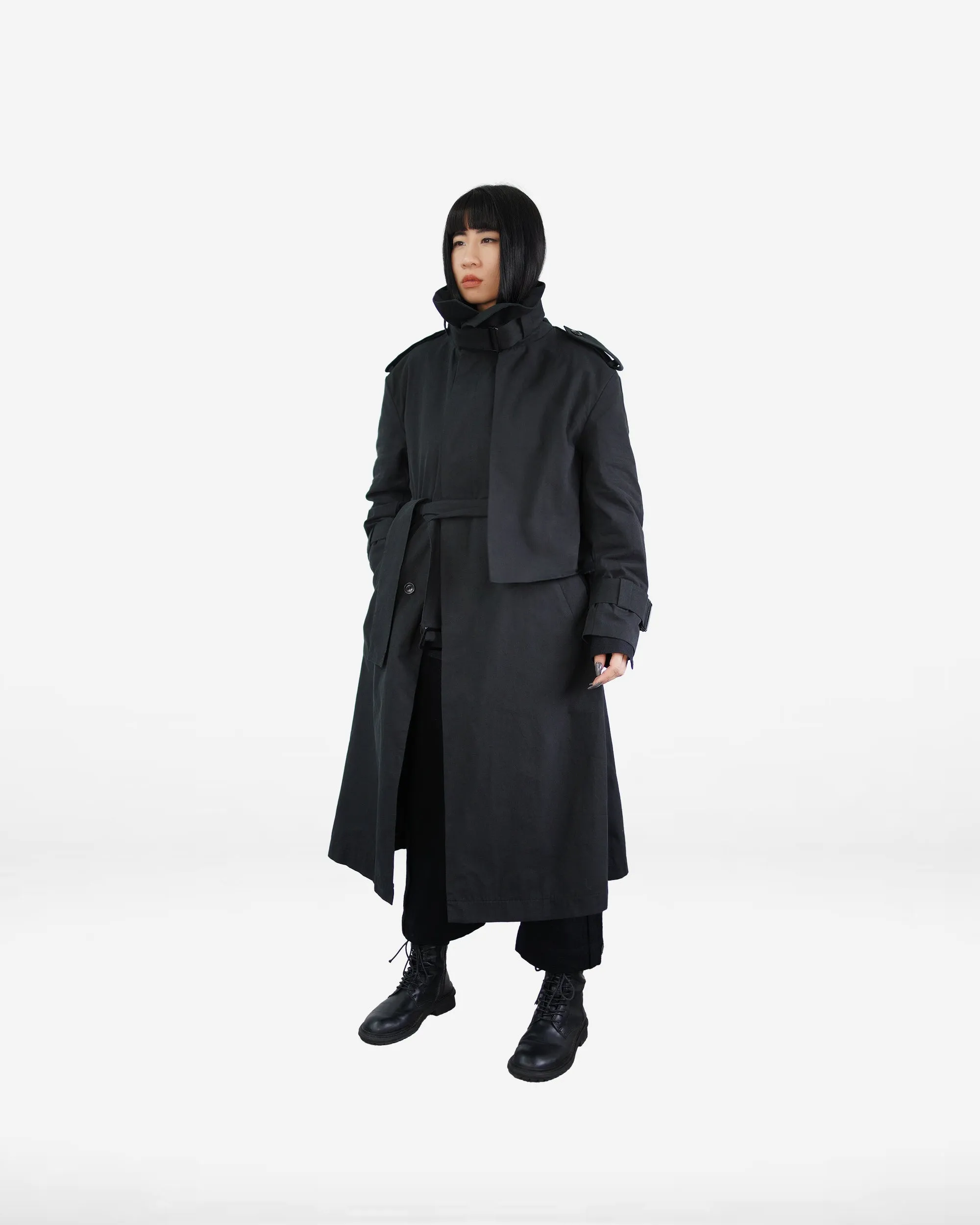 ROSEN Amur Duster Coat in Cotton Canvas
