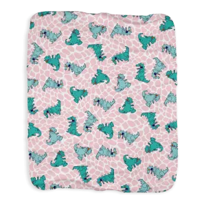 Rugrats Reptar Grey Sherpa Blanket