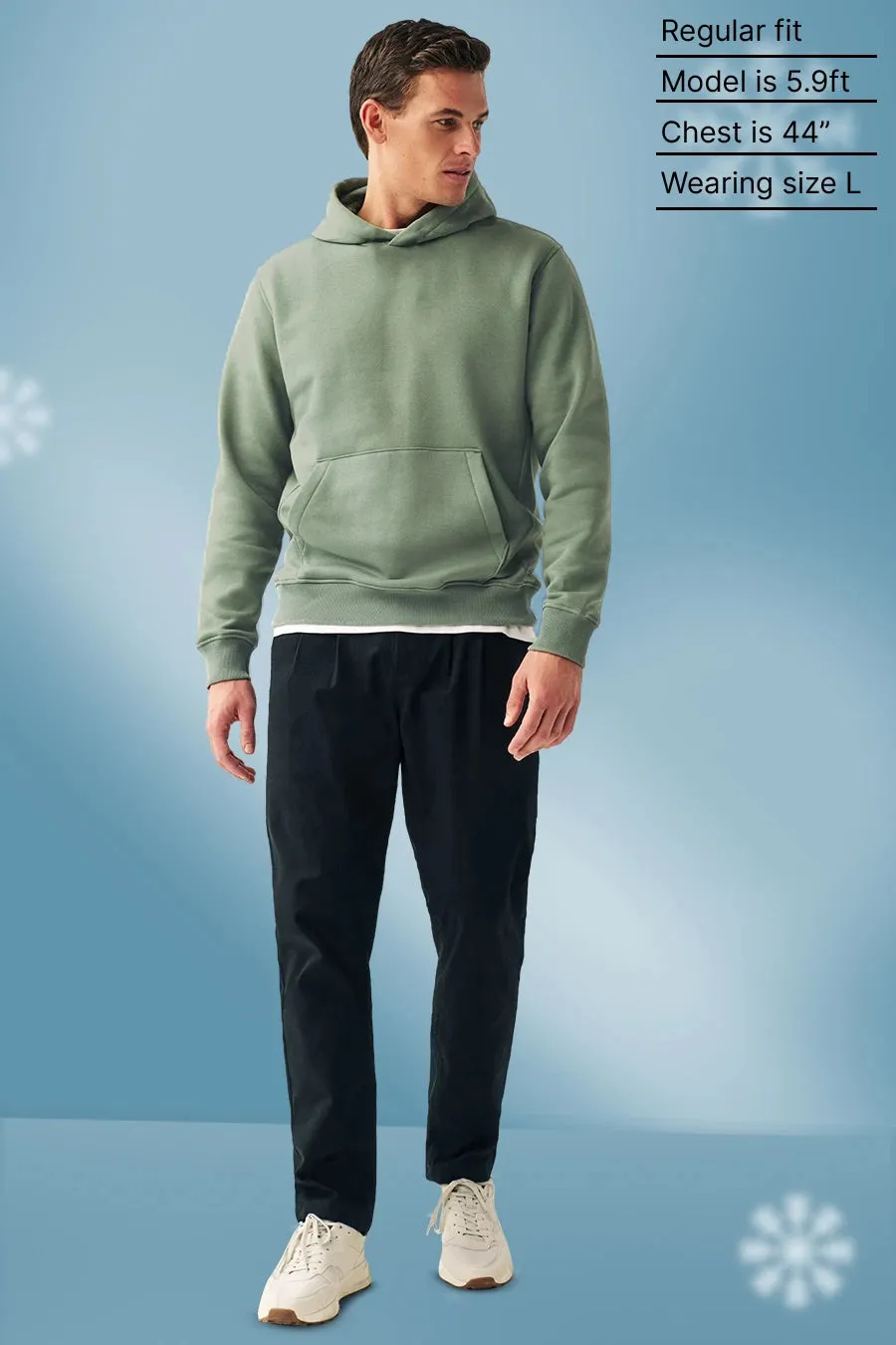 Sage Green - Fleece Hoodie