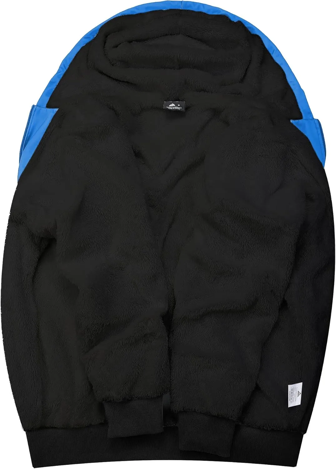 SCODI Hoodies for Men Heavyweight Fleece Sweatshirt - Thick Full Zip Up Sherpa Lined