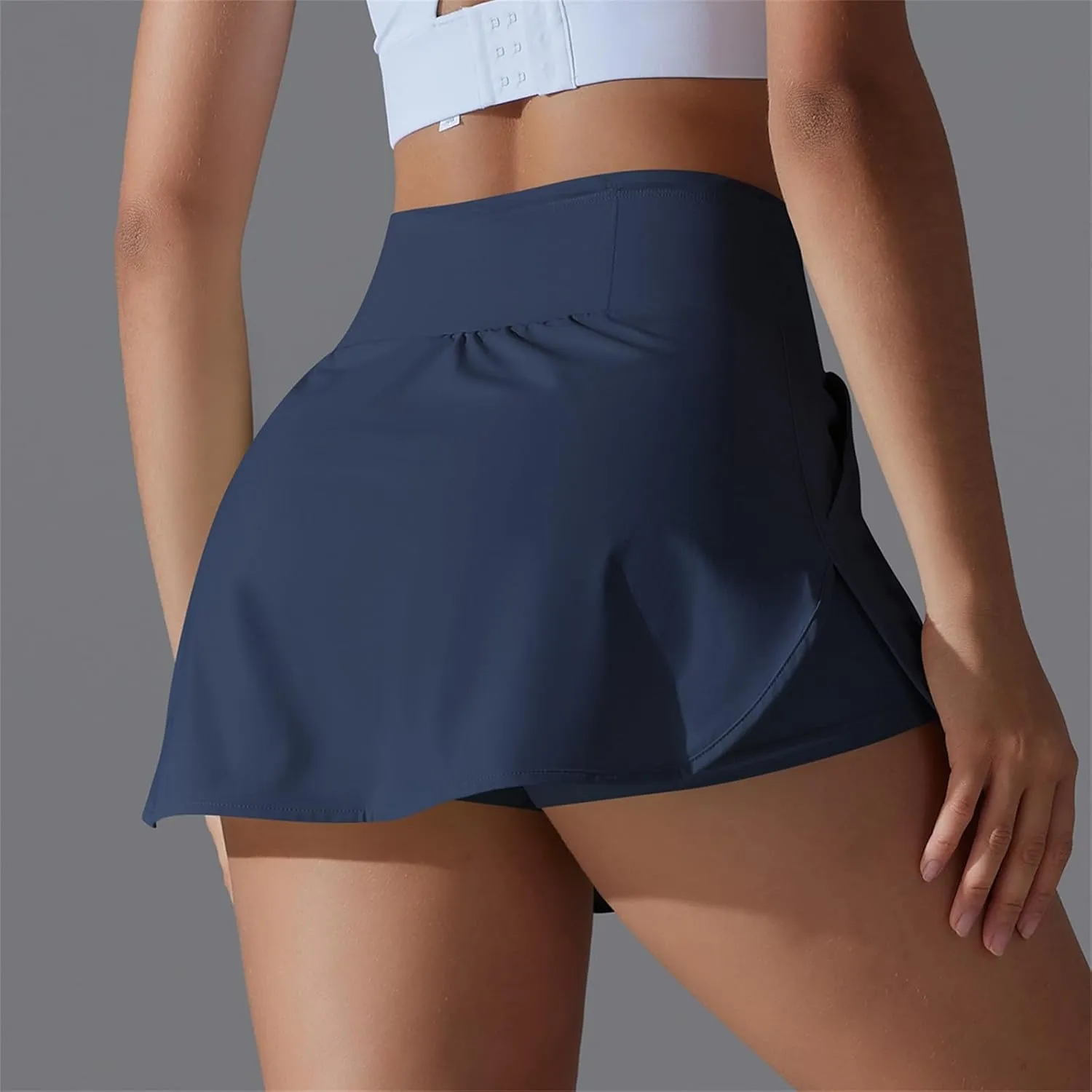 Skorts for Women with Pockets Athletic Golf Shorts Mini Tennis Skorts Comfy Skorts Trendy 2 in 1 Shorts for Running
