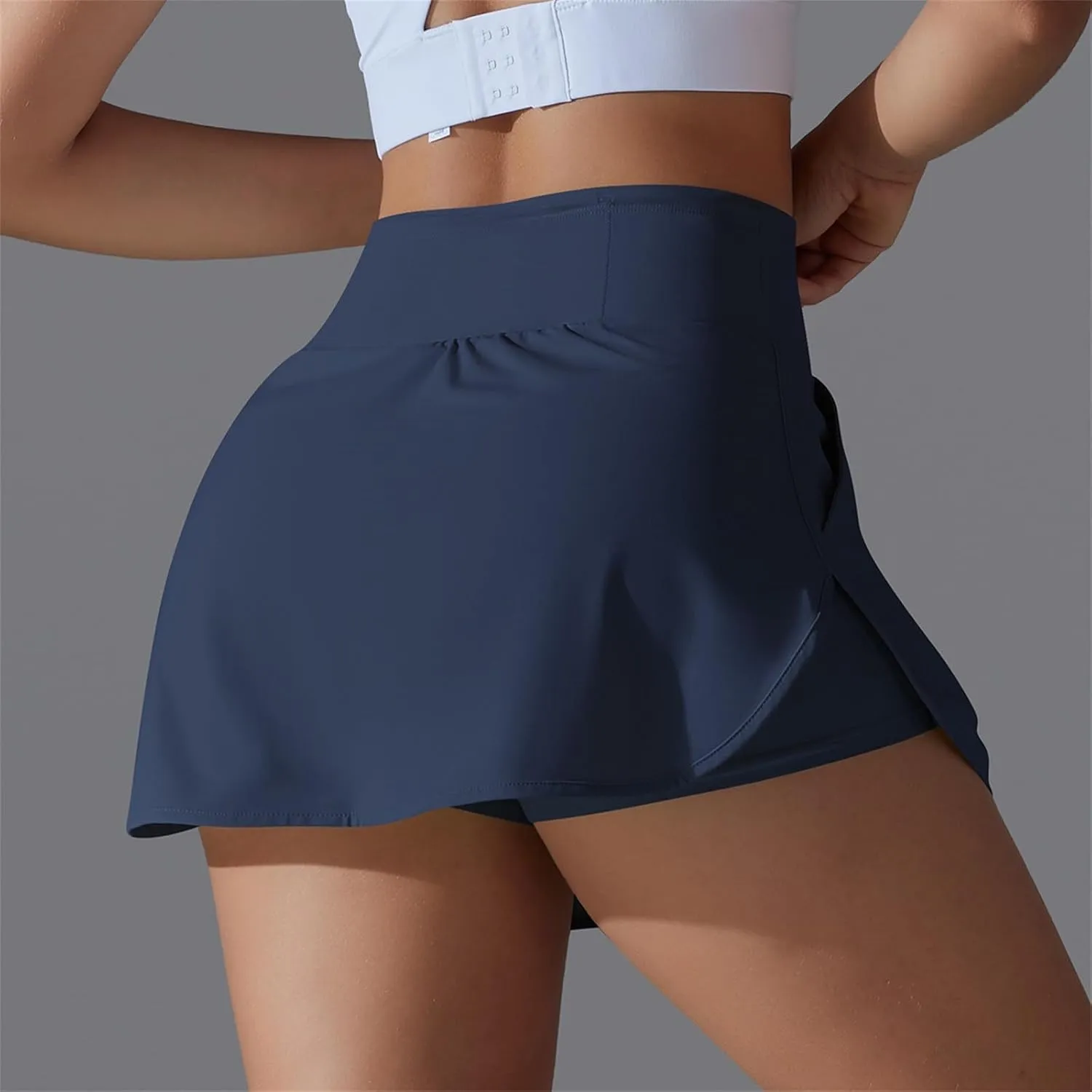 Skorts for Women with Pockets Athletic Golf Shorts Mini Tennis Skorts Comfy Skorts Trendy 2 in 1 Shorts for Running