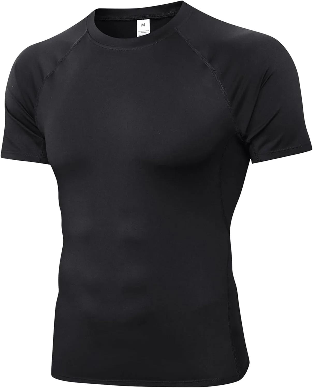 SPVISE Men's Compression Shirt Short Sleeve Workout Gym Top Cool Dry Athletic Base Layer Undershirt T-Shirt for Sport Running