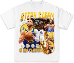 Steph Curry Night Nite Celebration T-Shirt | Vintage Basketball Graphic | Premium Quality Heavyweight Shirt for Men & Women