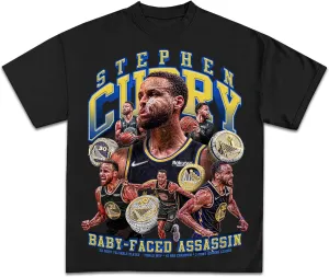 Steph Curry Night Nite Celebration T-Shirt | Vintage Basketball Graphic | Premium Quality Heavyweight Shirt for Men & Women