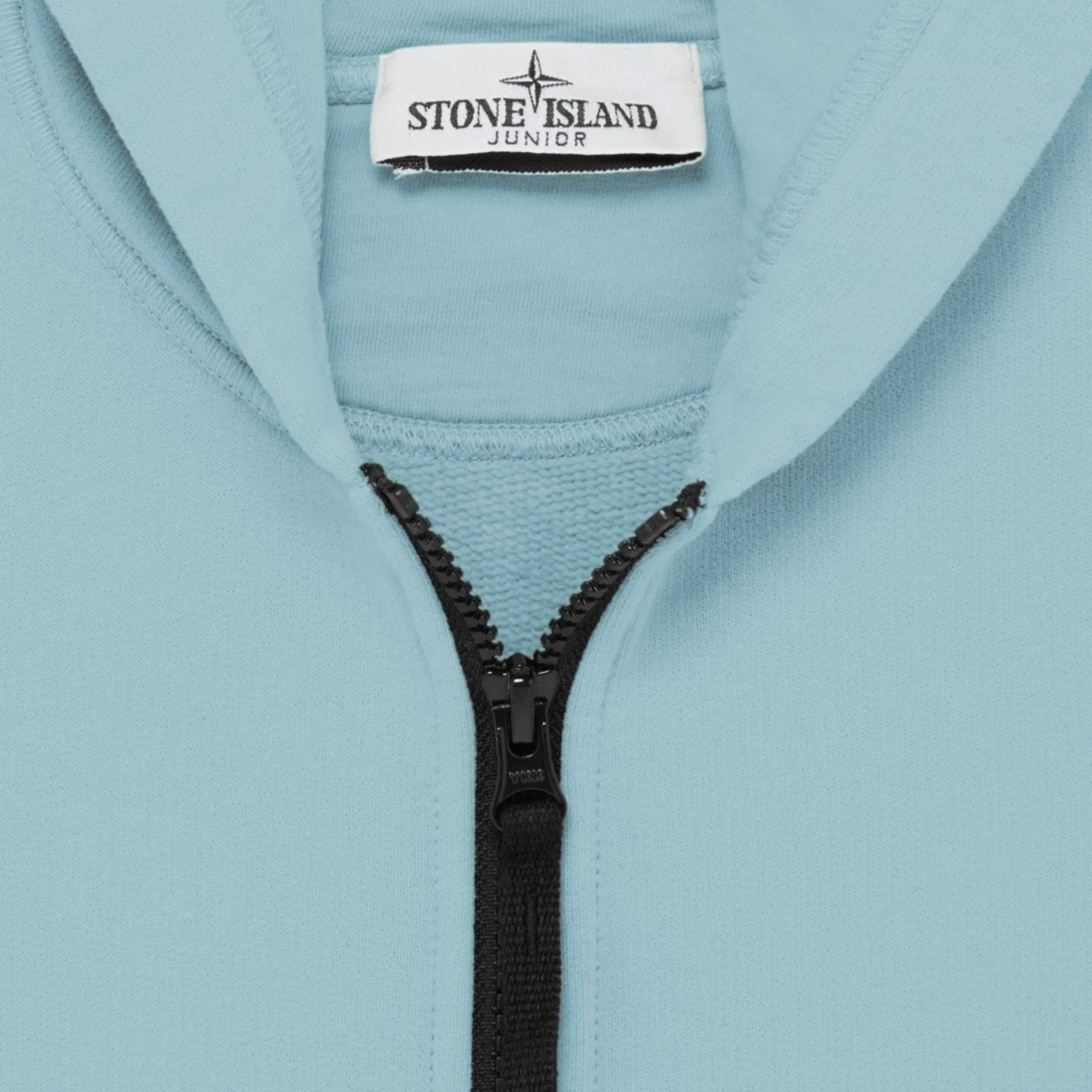 Stone Island Junior Aqua Zip Up Hoodie