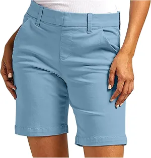 Suit Shorts for Women Stretchy Dressy Casual High Waisted Lounge Short Pants with Pockets Comfy Elagant Work Outfits