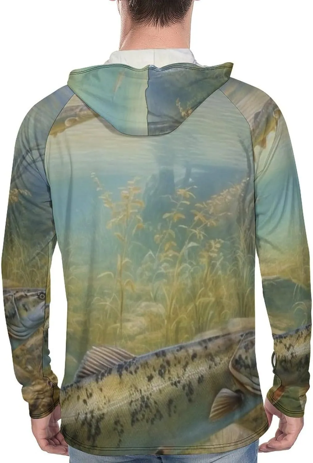 Sun Protection Shirt Long Sleeve Hoodie Fishing Lake Fishermen Lightweight Rash Guard Quick Dry Sun Shirt for Outdoor