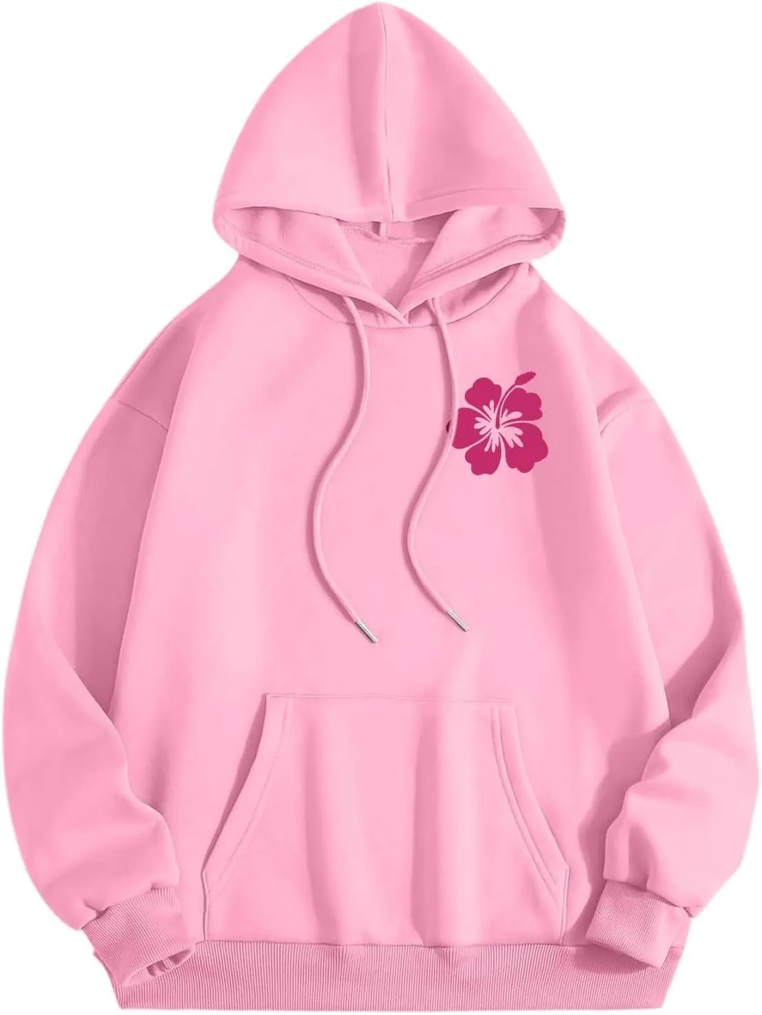 Sweatshirts For Teen Girls Long Sleeve Letter Print Casual Graphic Hoodies Drawstring Pullover Cute Oversized Hoodie