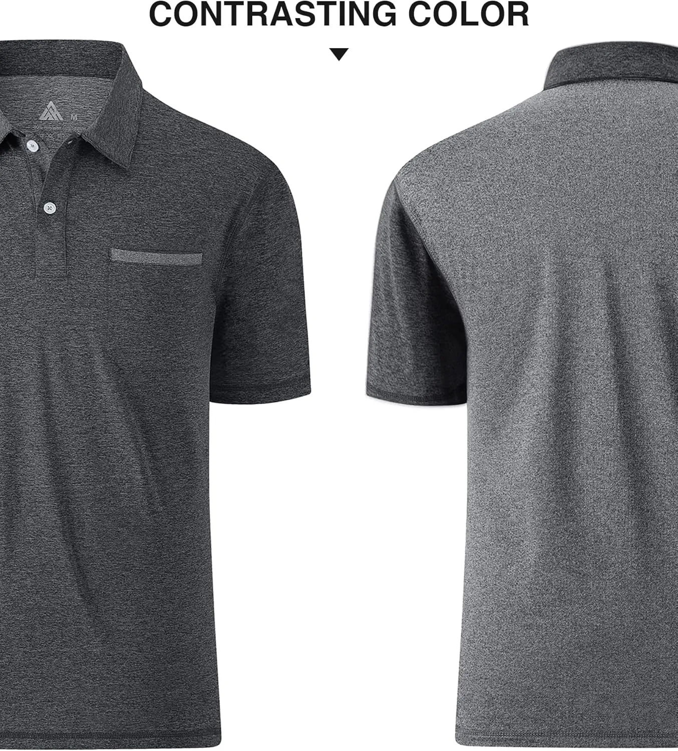 SWISSWELL Polo Shirts for Men with Pocket Short Sleeve Lightweight Performance Golf Shirt Mesh Summer Casual Shirt