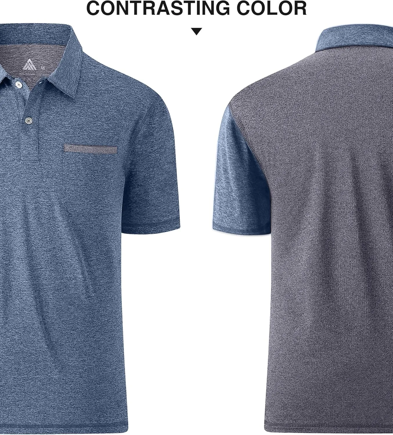 SWISSWELL Polo Shirts for Men with Pocket Short Sleeve Lightweight Performance Golf Shirt Mesh Summer Casual Shirt