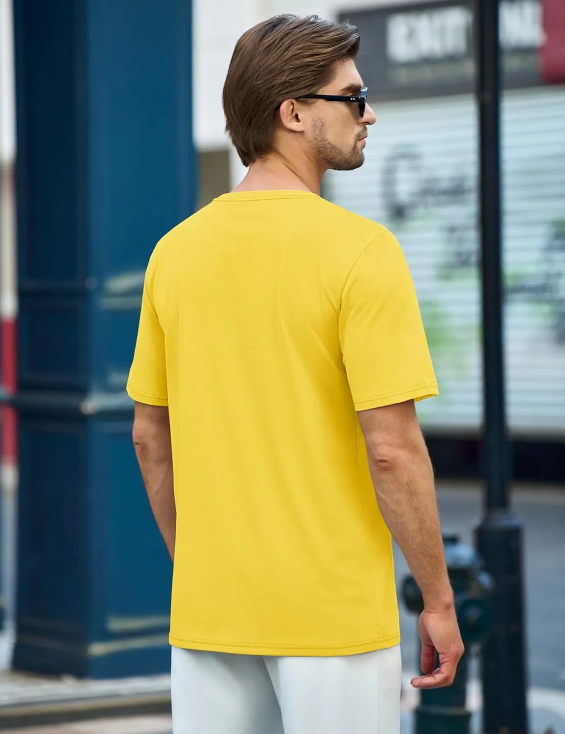 TACVASEN Mens Cotton T Shirt Casual Summer Tshirt Crew-Neck Short Sleeve Soft Tee Classic Basic T-Shirt