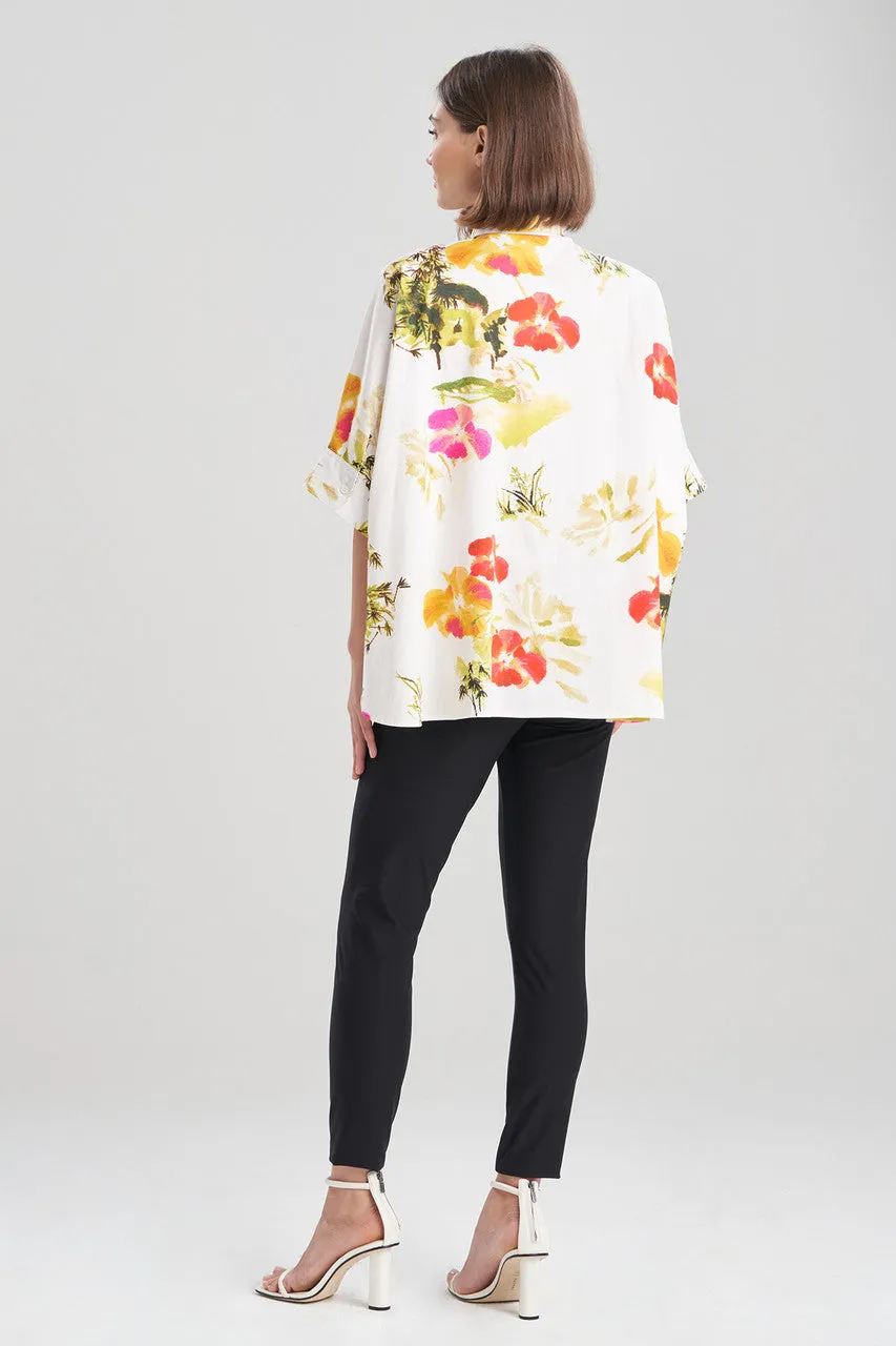 Takeda- Cotton Poplin Caftan Shirt