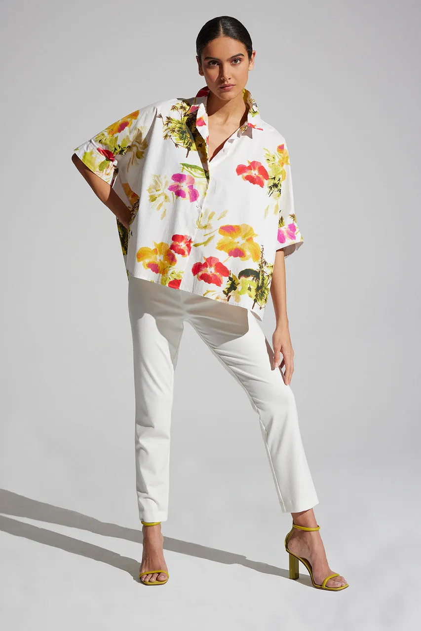 Takeda- Cotton Poplin Caftan Shirt