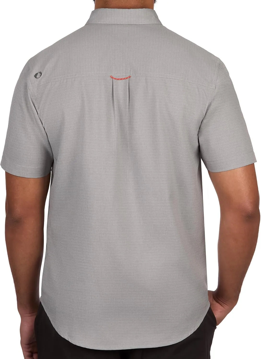 The American Outdoorsman Mens Gradient Stripe Short Sleeve Guide Shirt - Quick-Dry Sun Protection Fishing Shirt for Men