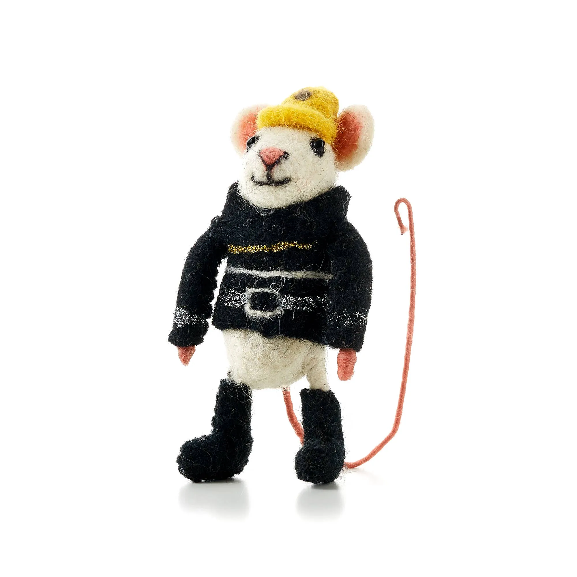 The Firefighter Felt Mouse
