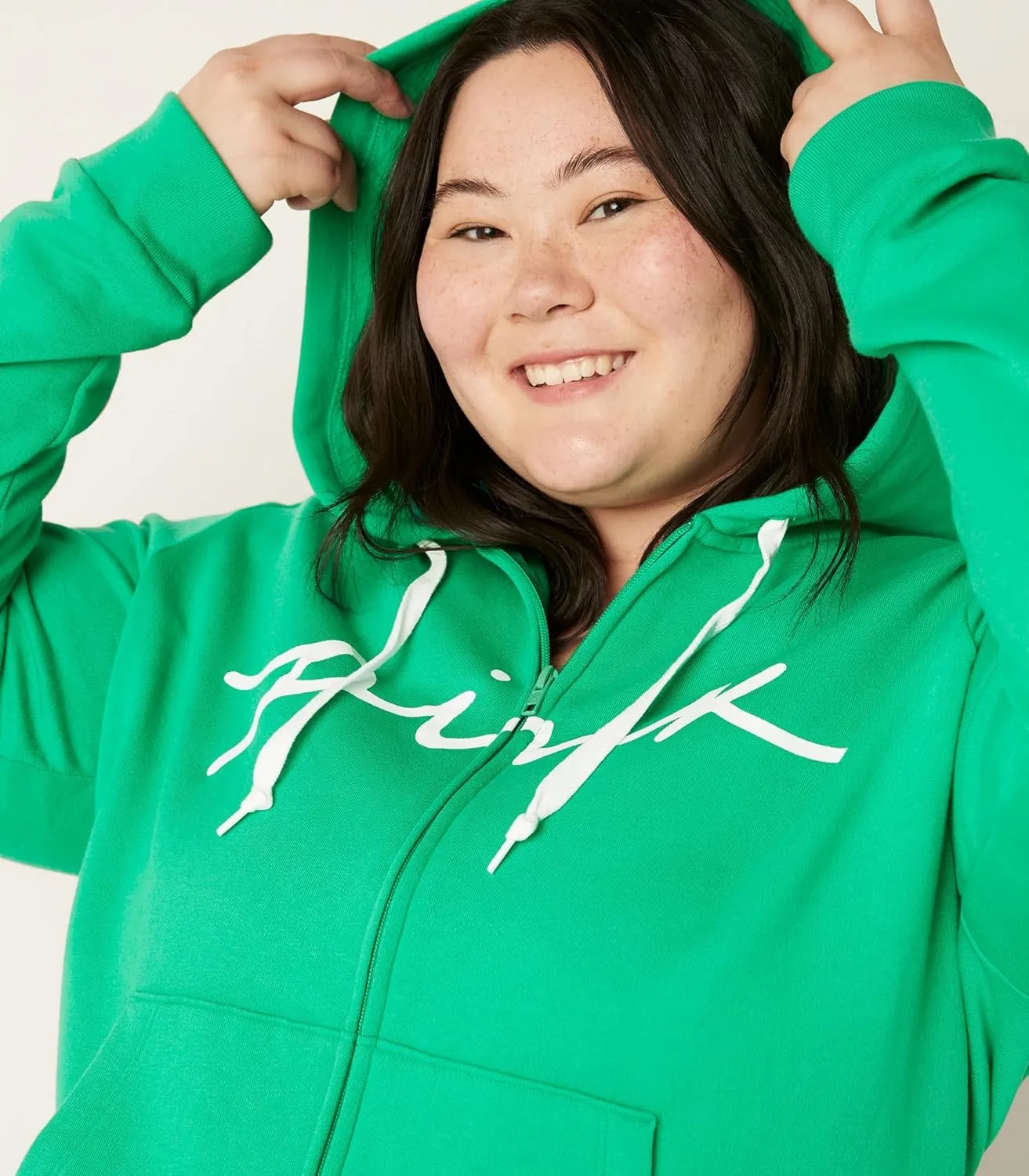 Victoria's Secret Women's PINK Logo Full Zip-up Sweatshirt (XS-XXL)