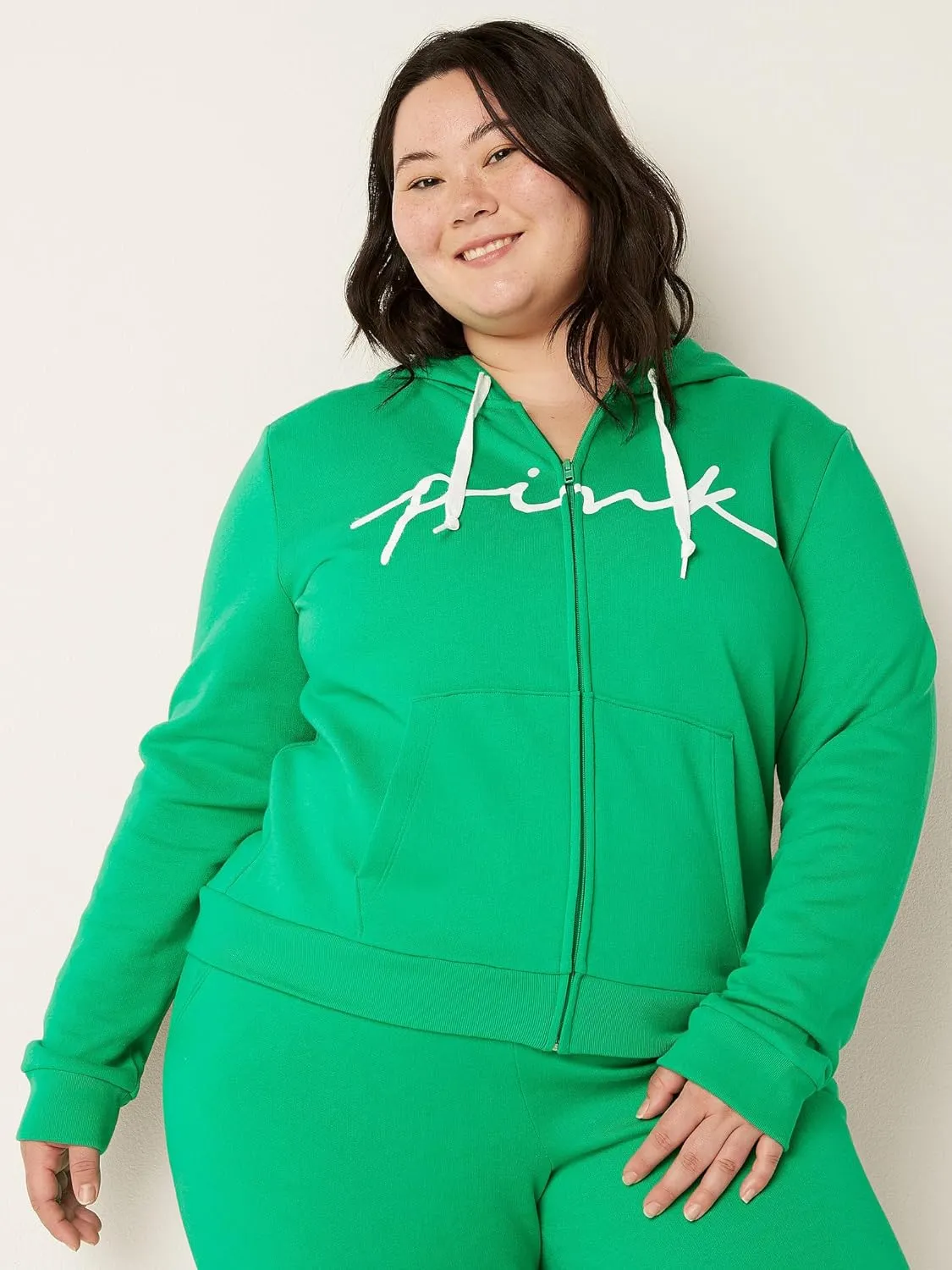 Victoria's Secret Women's PINK Logo Full Zip-up Sweatshirt (XS-XXL)