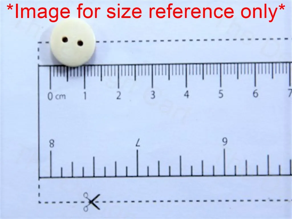 White Round Small Multiflower Design Designer Wooden Buttons