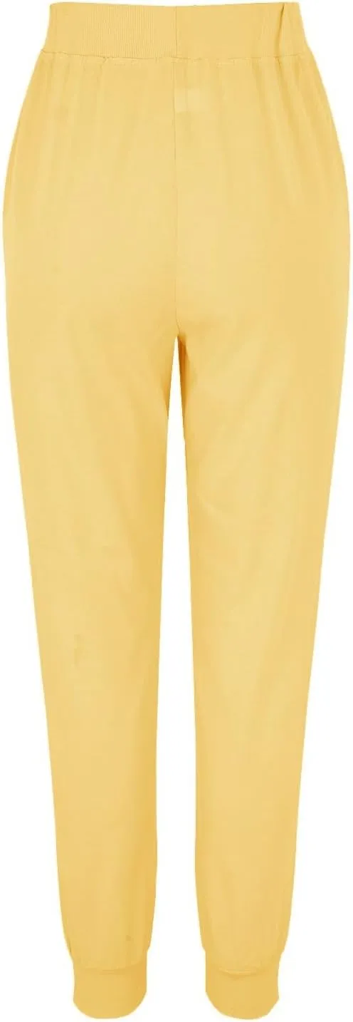 Wide Leg Trousers Women Tall Elastic Summer Linen 2024 Straight Leg Pants Drawstring Comfy Trousers with Pockets