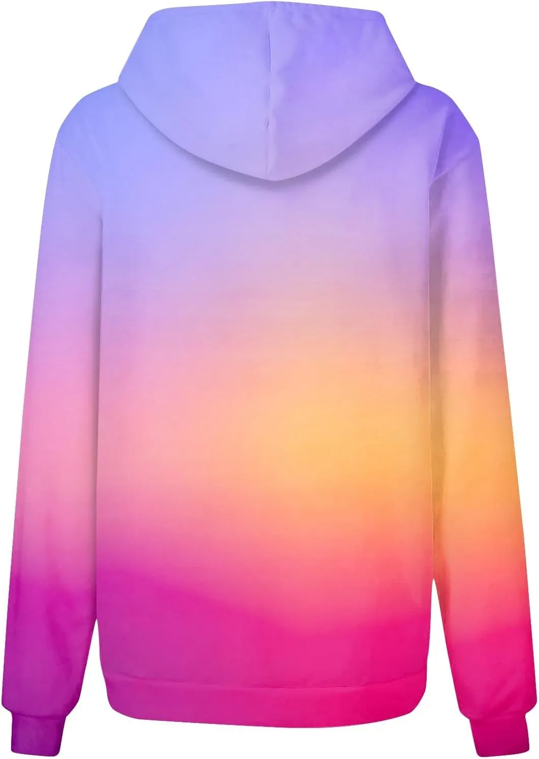 Women Casual Autumn Pullover Long Sleeve Plus Size Soft Hoodies Fashion Printed Sweatshirt with Pocket