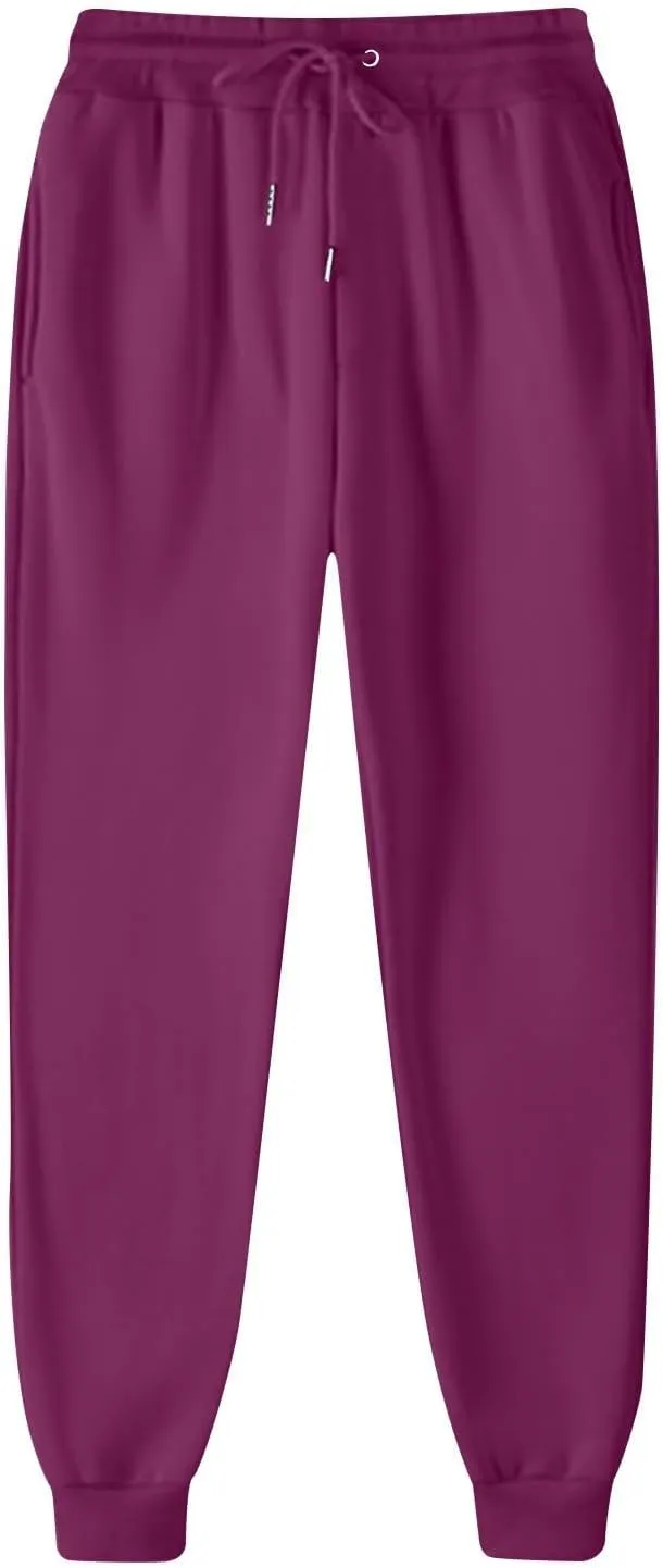 Women Linen Blend Summer Flowy Pants Elastic Waist Straight Loose Fit Pants Work Business