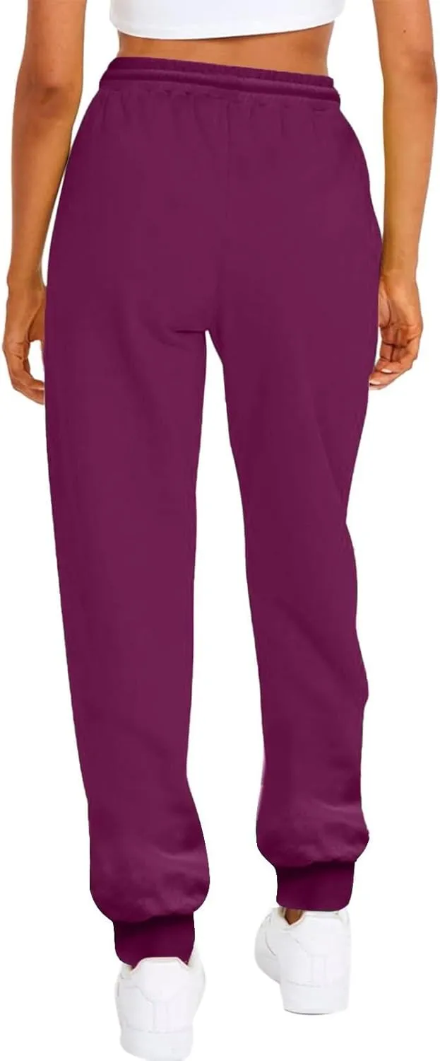 Women Linen Blend Summer Flowy Pants Elastic Waist Straight Loose Fit Pants Work Business