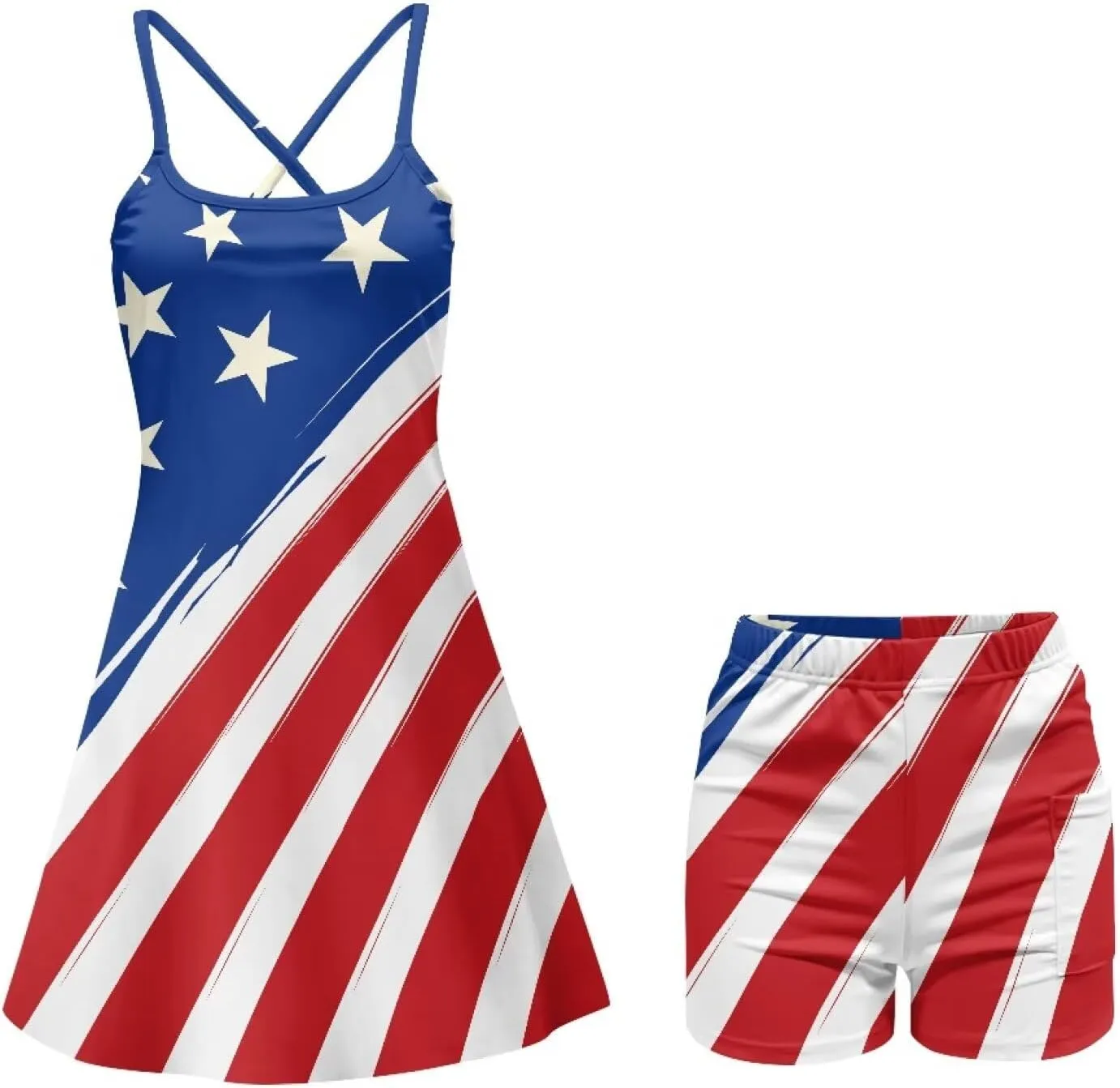 Women Tennis Dress with Separate Shorts and Pocket Quick Dry Workout Athletic Golf Mini Dresses 2025 Summer Outfits