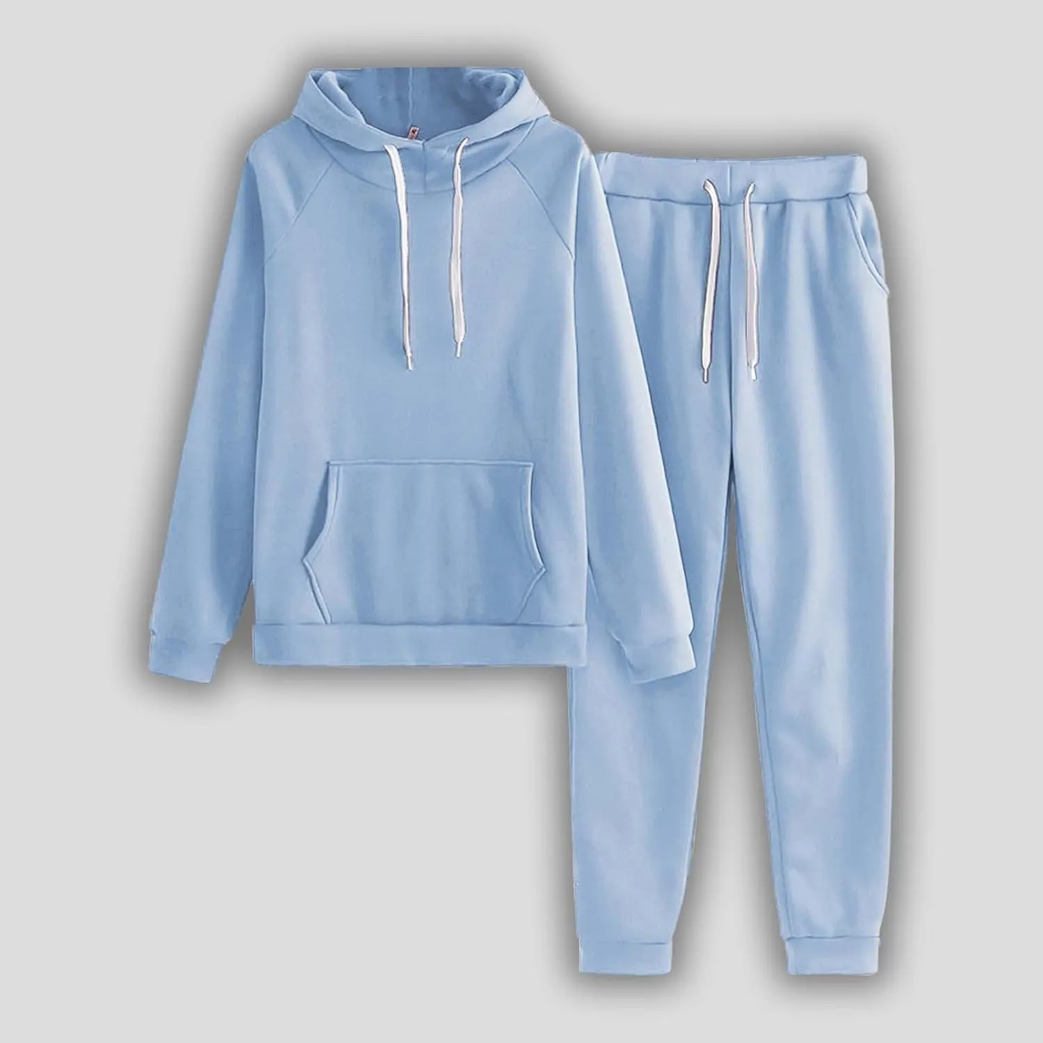 Womens 2 Piece Outfits Long Sleeve Crewneck Color Block Travel Jogger Sweatsuit Sets Sweatsuits