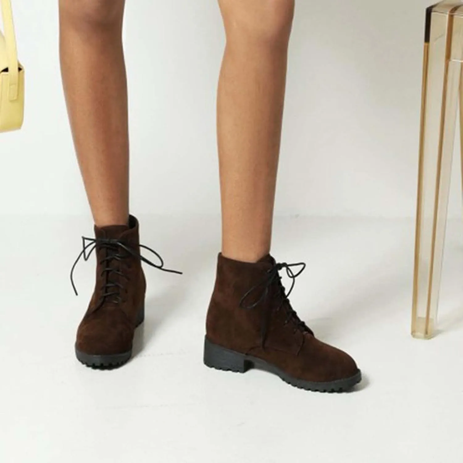 Womens Boots Ankle Leather Booties for Women 2024 Low Heel Ankle Boots for Women Black Ankle Boot Fashion Casual Comfy Soft Chunky Low Heel Classic Pointed Toe