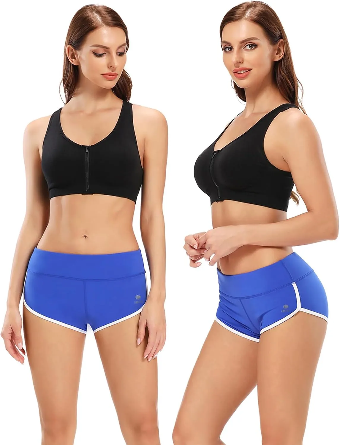 Women's Booty Shorts Workout Butt Lifting High Waist Yoga Running Gym Shorts