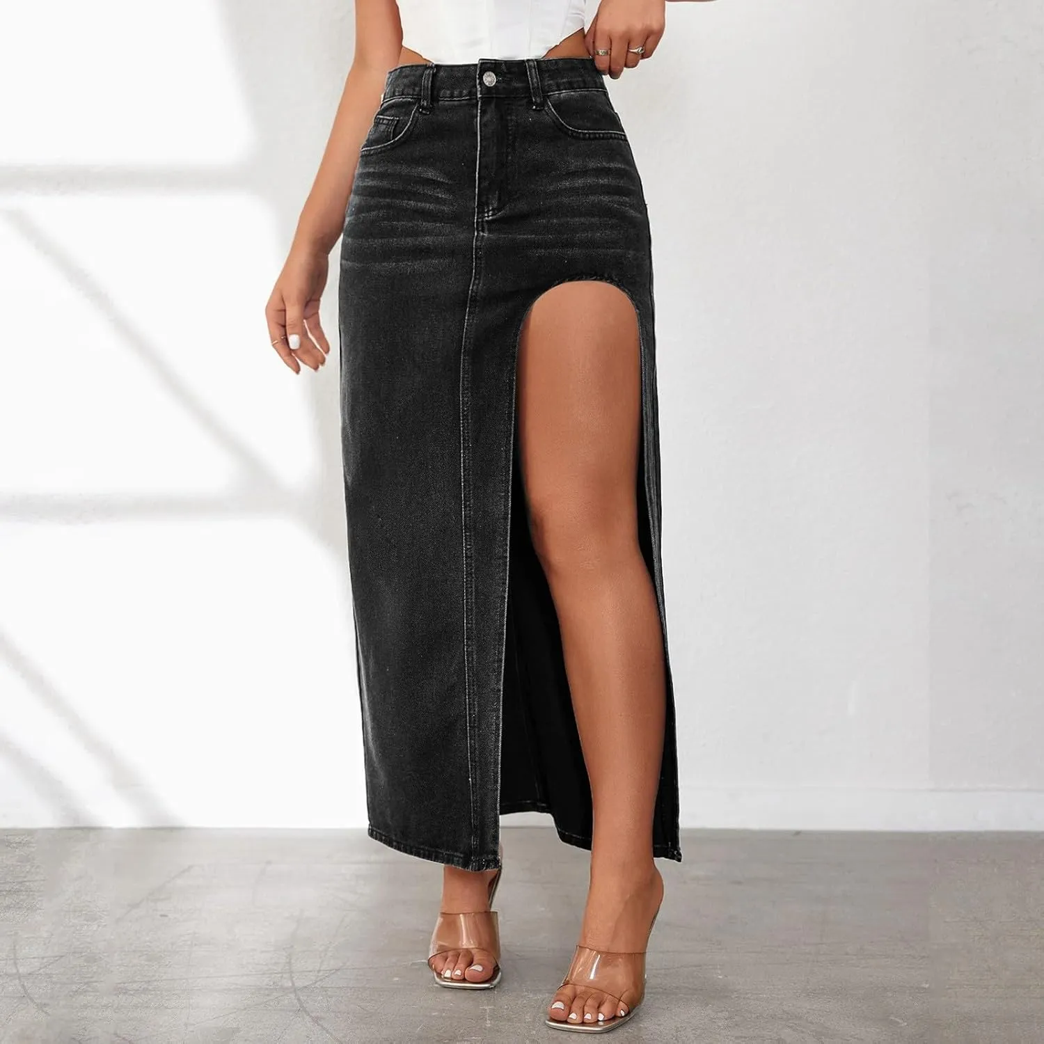 Womens Cotton Linen Summer Floral Palazzo Pants Elastic Waist Wide Leg Loose Fit Palazzo Pants Travel