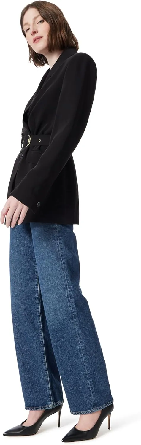 Women's Everly Double Breasted Belted Wide Blazer Standard