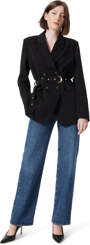 Women's Everly Double Breasted Belted Wide Blazer Standard