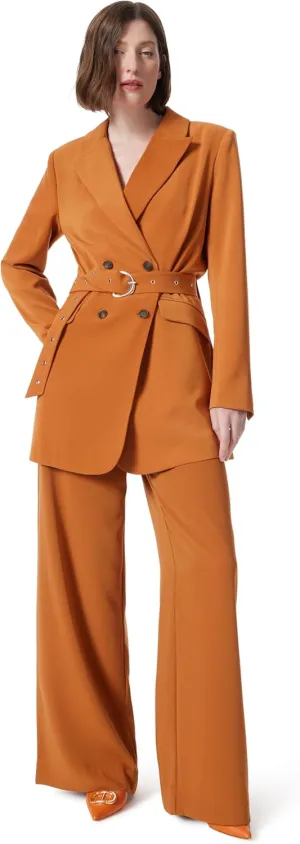Women's Everly Double Breasted Belted Wide Blazer Standard