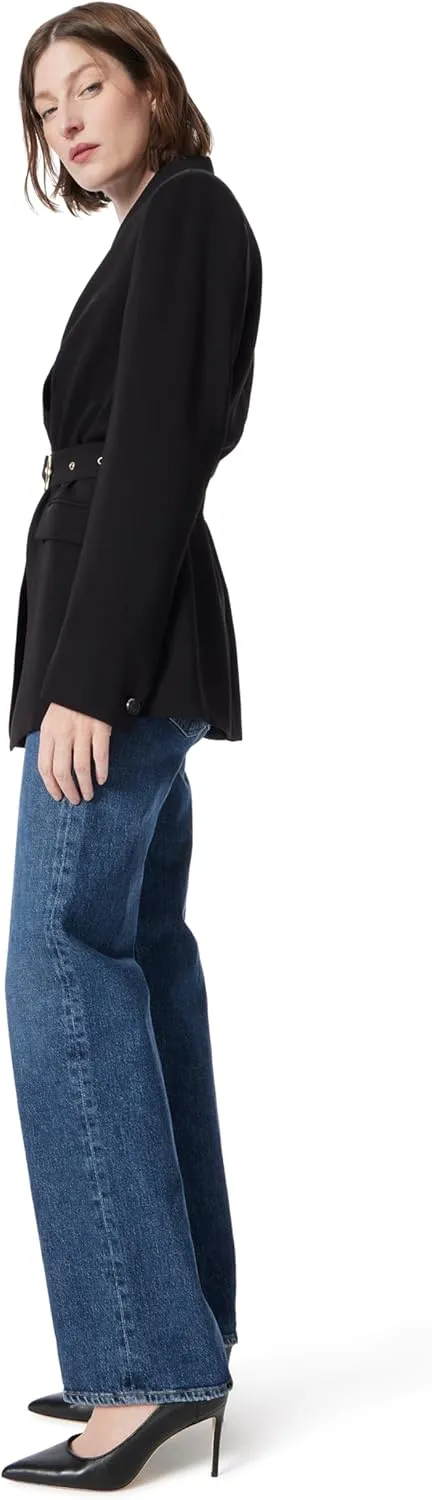 Women's Everly Double Breasted Belted Wide Blazer Standard