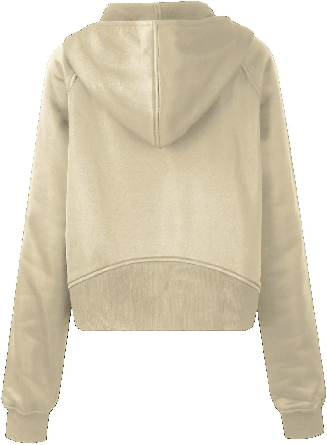 Women's Fashion Hoodies & Sweatshirts Casual Long Sleeve y2k Clothes Full Zip Up Cropped Hoodie Jacket With Pockets