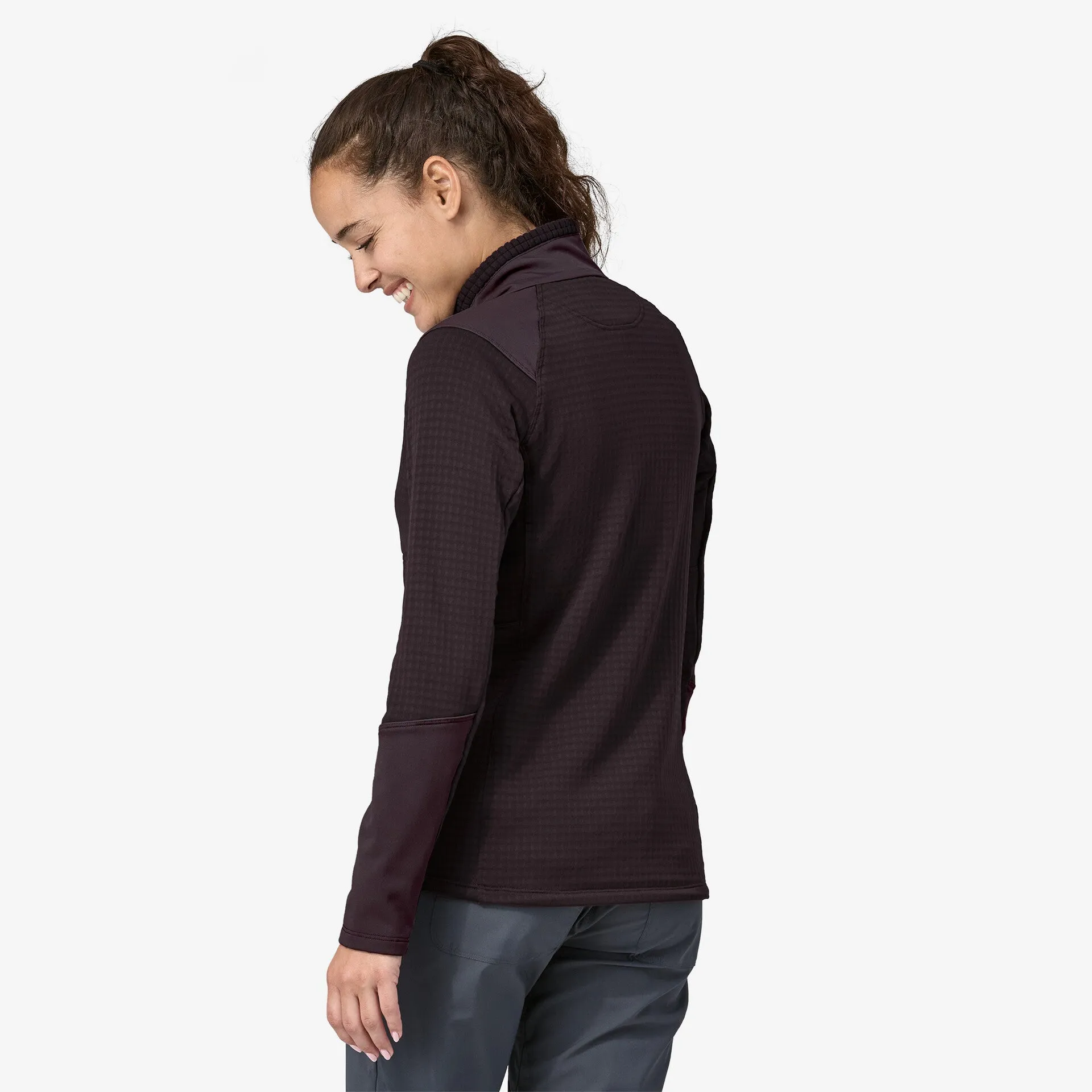 Women's Long-Sleeved R1 Fitz Roy Trout 1/4-Zip Mid Layer (Past Season)