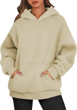 Womens Oversized Hoodies Sweatshirts Hooded Fleece Pullover Tops Casual Comfy Fall Fashion Outfits Clothes 2024