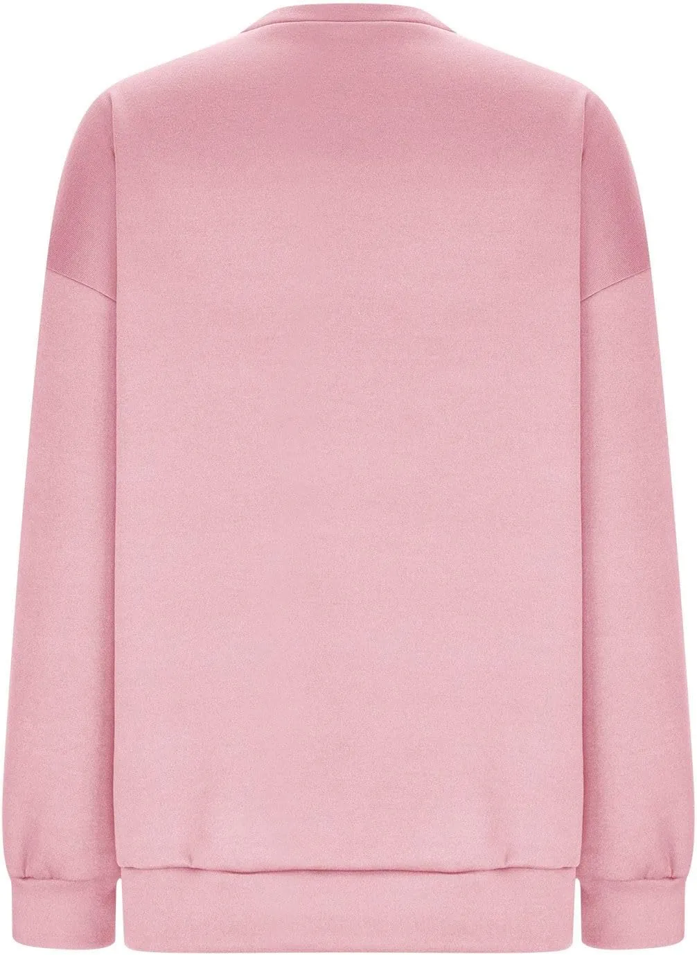 Women's Oversized Sweatshirts Solid Color Long Sleeve Crewneck Hoodies Side Slit Lightweight Pullovers Dailywear