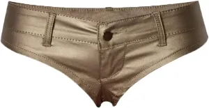 Womens Sexy Faux Leather Shorts Mini Low Waisted Stretchy Leather Hot Shorts
