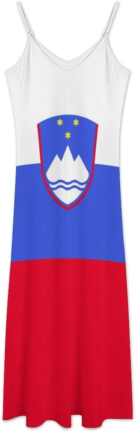 Women's Summer Camisole Dress Syria Flag Lightweight Camisole Cool Party Formal Wedding Guest Dresses