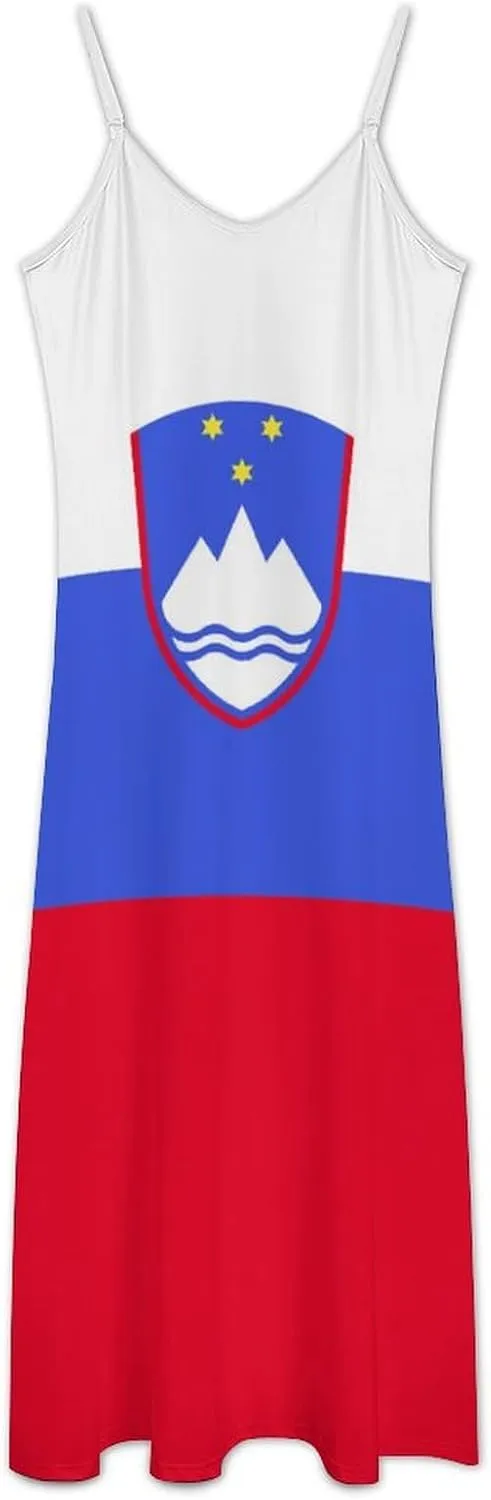Women's Summer Camisole Dress Syria Flag Lightweight Camisole Cool Party Formal Wedding Guest Dresses