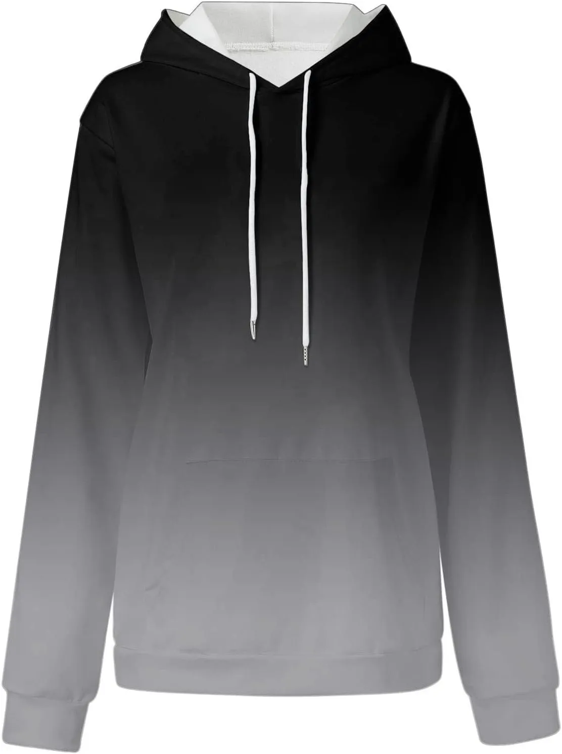 Womens Tie Dye Oversized Hoodie Long Sleeve Drop Shoulder Baggy Sweatshirts Lightweight Hooded Pullover With Pockets