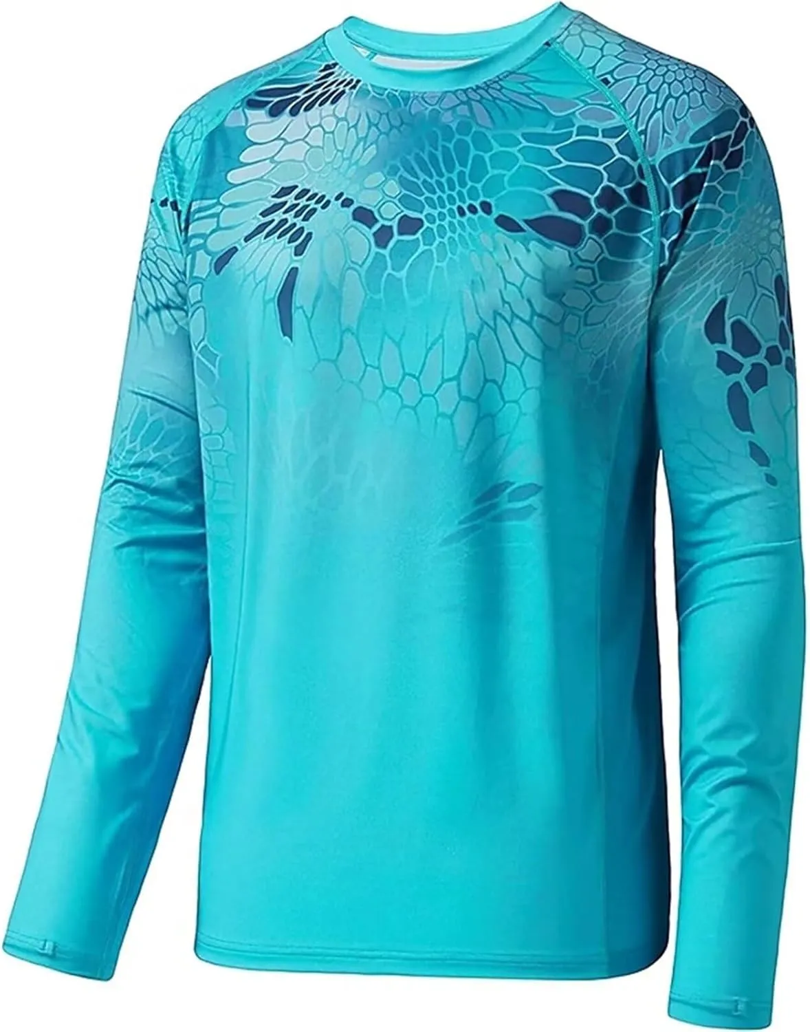 YIBIMOTTO UPF50  Sun Protection Shirt for Men Long Sleeve Fishing Shirt Quick Dry Fishing Clothing Plus Size