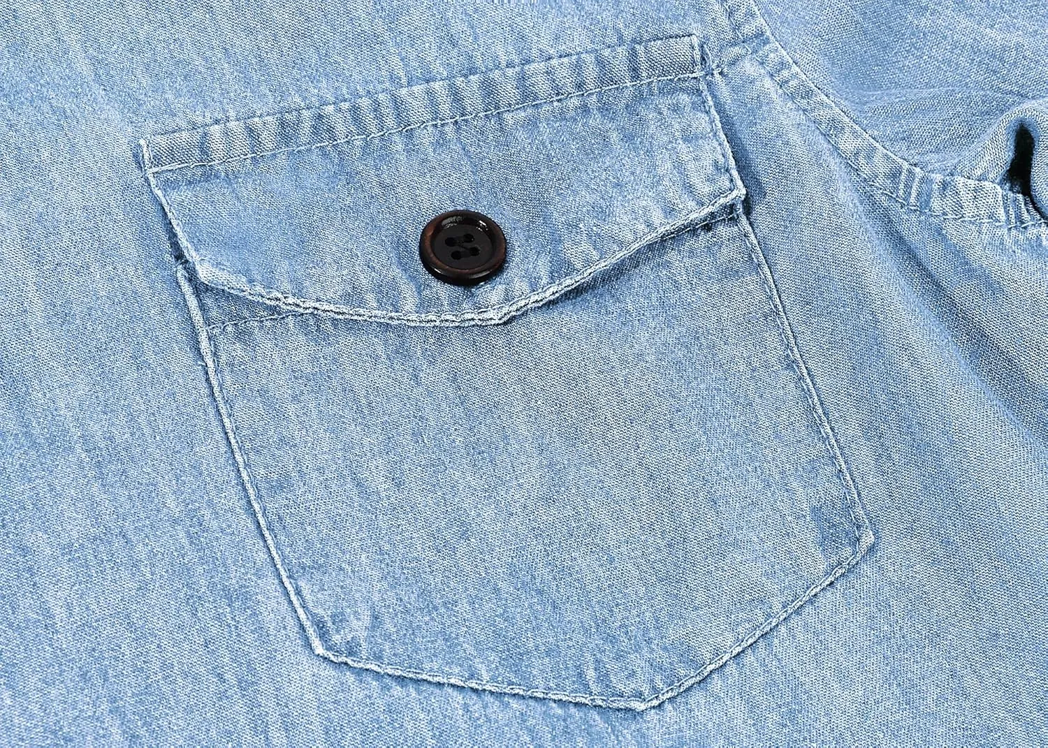 yoeasy Women's Casual Long Sleeve Denim Shirt Dress Retro Tie Waist Classic Button Down Pockets Jean Shirt Dress