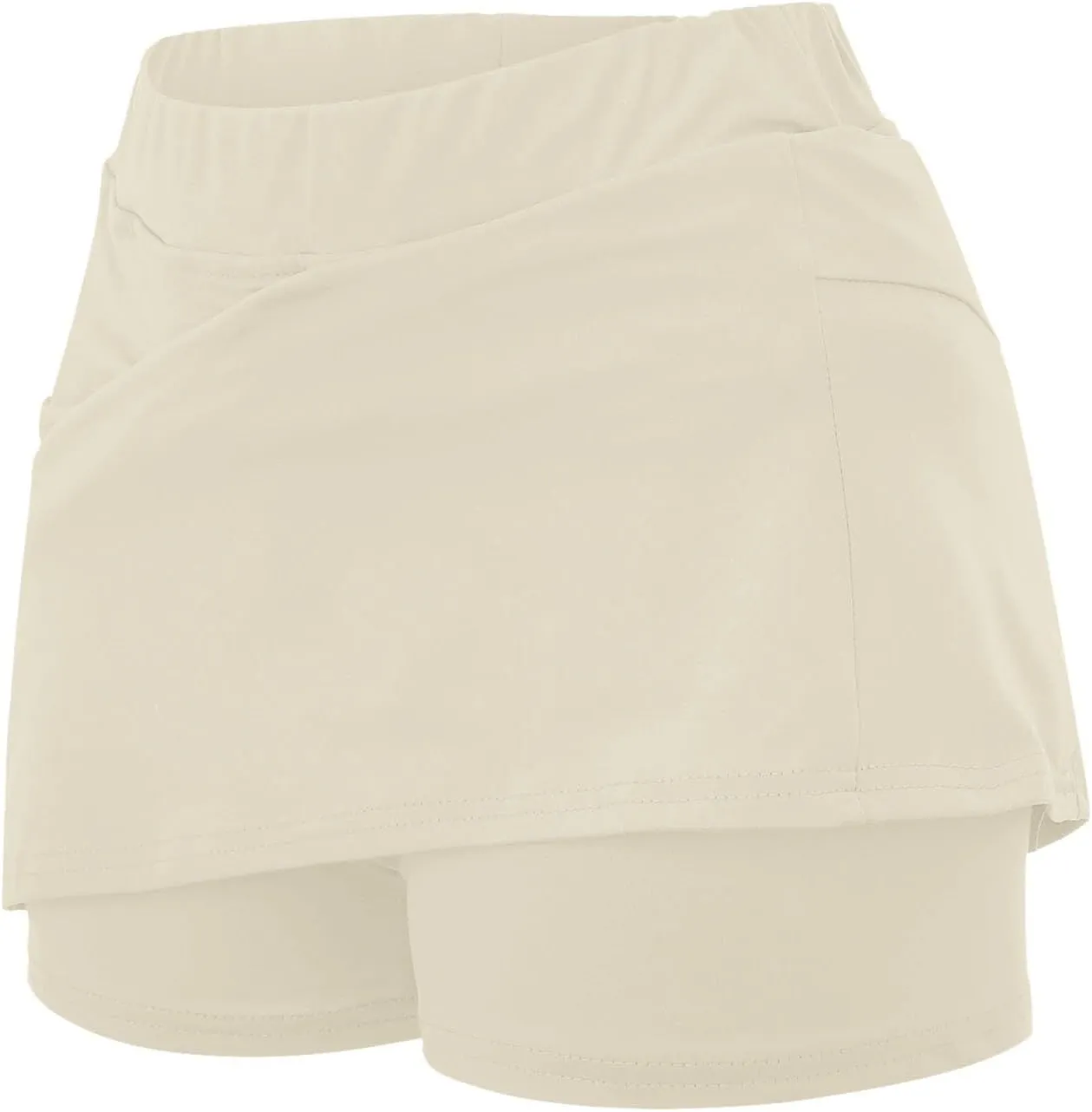 Yoga Skorts for Women Elastic Athletic Tennis Inner Shorts Tummy Control High Waist Strech Sports Skirts with Pockets
