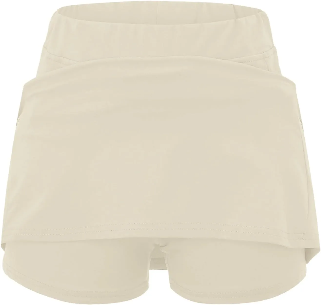Yoga Skorts for Women Elastic Athletic Tennis Inner Shorts Tummy Control High Waist Strech Sports Skirts with Pockets