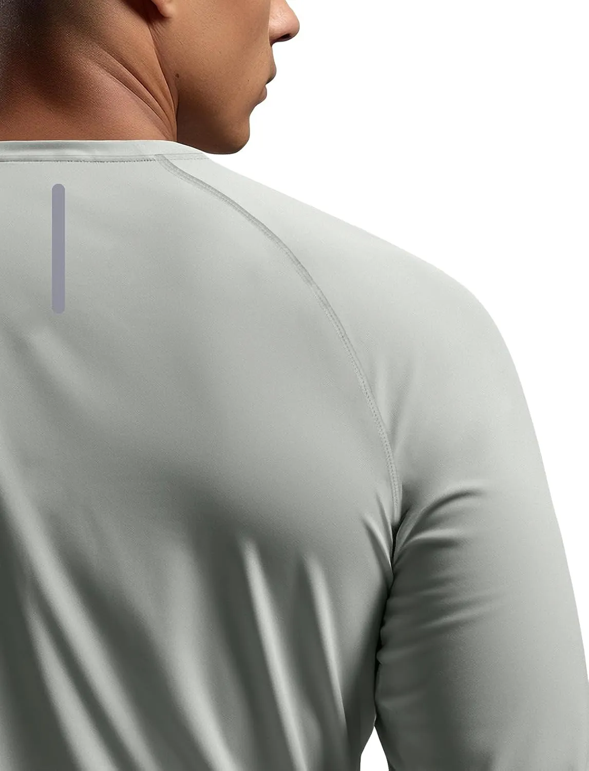 Zengjo Mens Long Sleeve Workout Shirts Moisture Wicking Running Athletic Sport Performance T-Shirt Lightweight SPF Sun Shirt