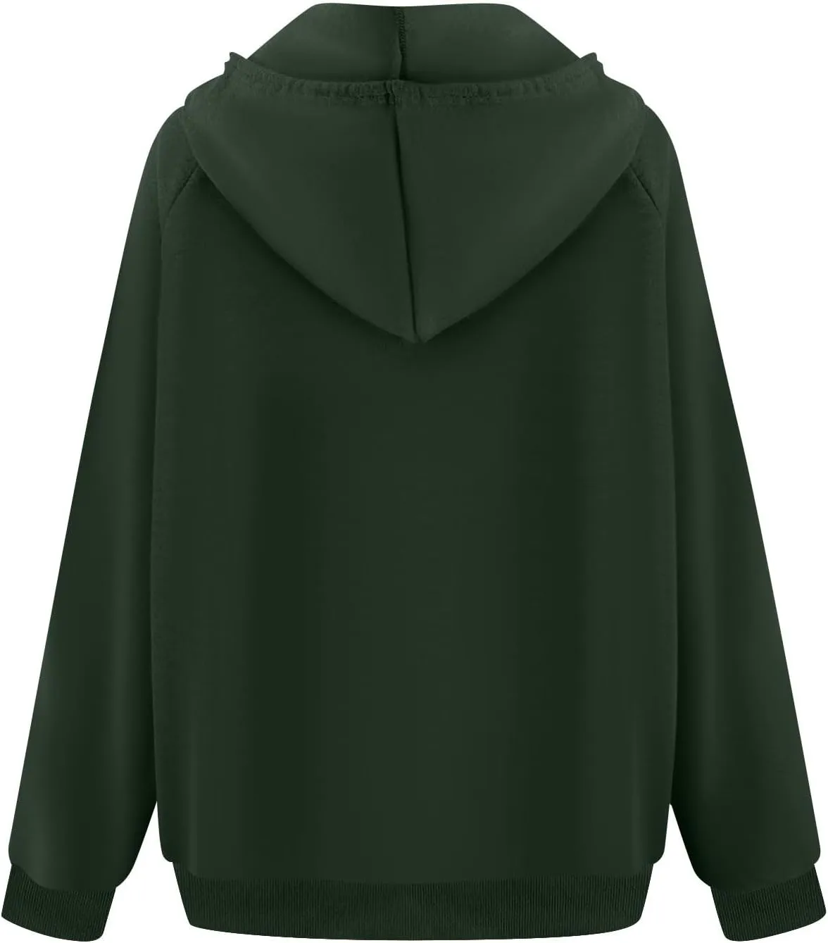 Zip Up Hoodie Women Y2K Comfy Long Sleeve Fleece Quarter Zip Pullover Preppy Cute Oversized Sweatshirt with Pockets